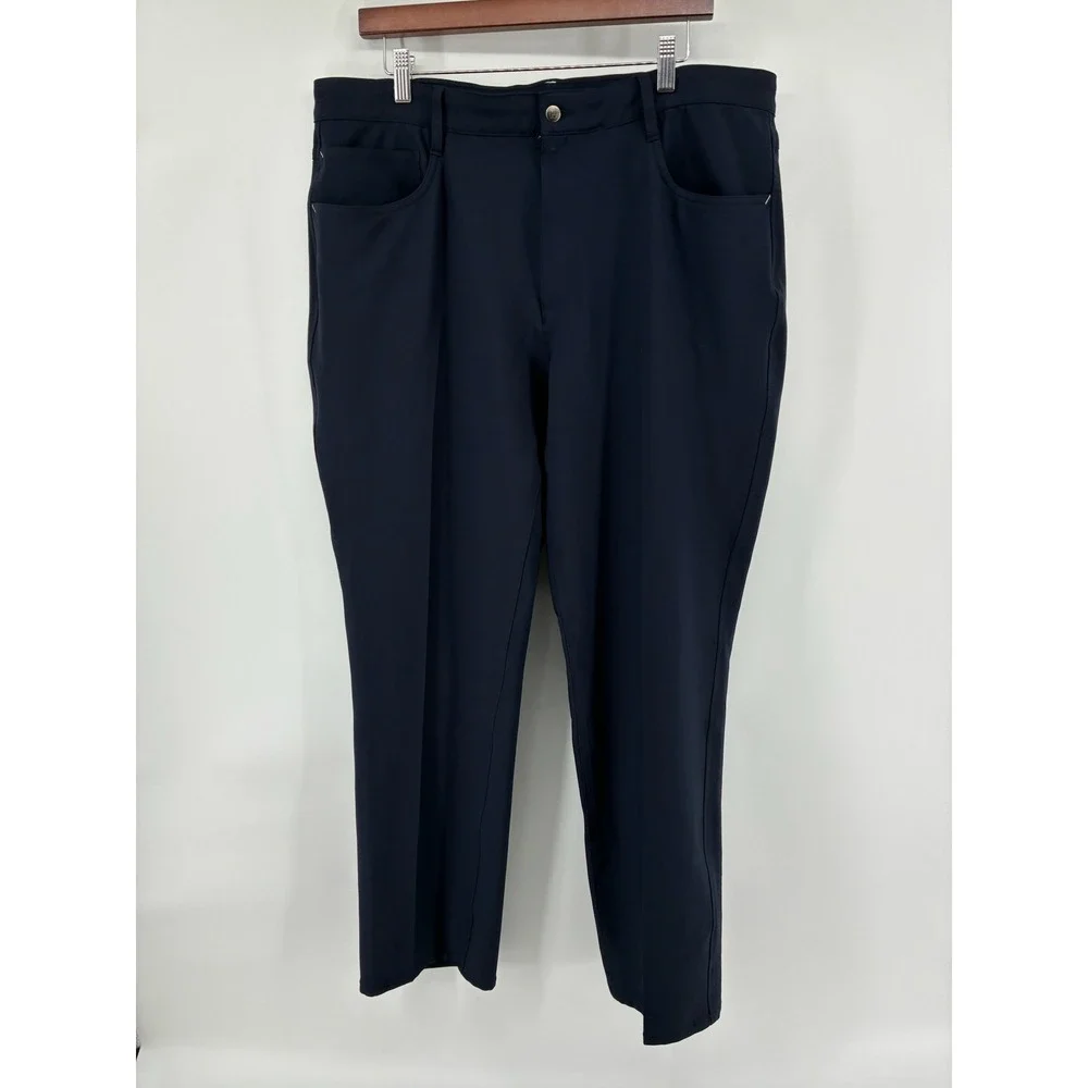 FootJoy Mens Athletic Fit Golf Pants Navy Blue Performance Stretch 38x32 (29)